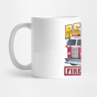 Cartoon Fire Truck Mug